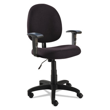Alera® Alera Essentia Series Swivel Task Chair With Adjustable Arms, Supports Up To 275 Lb, 17.71" To 22.44" Seat Height, Black freeshipping - TVN Wholesale